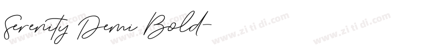Serenity Demi Bold字体转换 Serenity Demi Bold字体转换